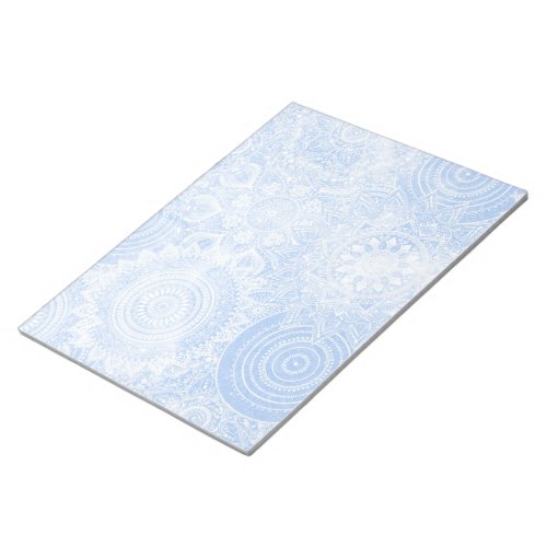 Elegant Blue White Mandala Collection Notepad