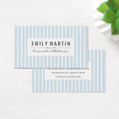 Elegant Blue White Stripe Pattern (Desk)