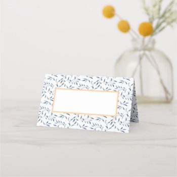 Elegant Blue Willow Pattern Dinner Party Table Place Card by BridalSuite at Zazzle
