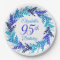 Elegant Blue Wreath 95th Birthday