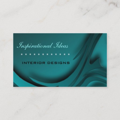 Customizable Elegant Blue Zebra Print Business Card