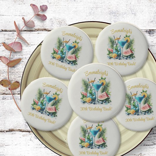 Elegant Blueberry Brunch 30th Birthday Celebration Chocolate Covered Oreo