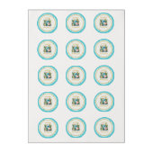 Elegant Blueberry Brunch 30th Birthday Celebration Edible Frosting Rounds (Sheet)