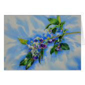 Elegant blueberry watercolor painting (Front Horizontal)