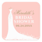 Elegant Blush and Gold Wedding Gown Bridal Shower