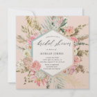 Elegant Blush Bohemian Floral Bridal Shower 