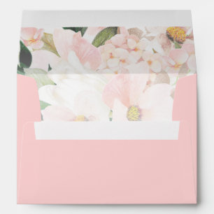 Elegant Blush Bridal Envelope with Return Address