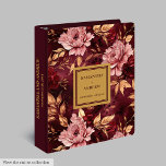 Elegant Blush Burgundy Gold Boho Wedding Binder<br><div class="desc">Preserve your most cherished wedding memories with this breathtaking burgundy, blush, and gold boho floral wedding ring binder. Designed in an elegant watercolor style, this memory album is the perfect keepsake for storing photographs, guest notes, and mementos from your special day. The rich burgundy blooms, soft blush petals, and shimmering...</div>