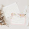 Elegant Blush Floral Bridal Recipe Card