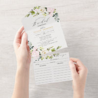 Elegant Blush Floral Bridal Shower & Recipe