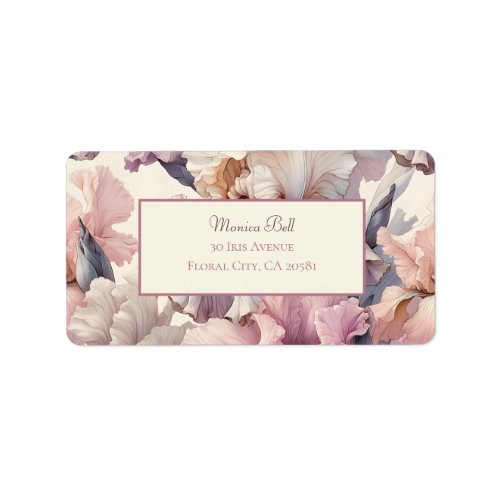 Elegant Blush Floral Custom Address Label