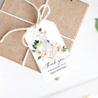 Elegant Blush Floral Dress Bridal Shower Favor