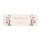 Elegant Blush Floral | Pastel Return Address Label