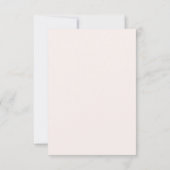 Elegant Blush Floral | Pastel RSVP Card (Back)