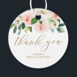 Elegant Blush Floral Wedding Thank Your  Favor Tags<br><div class="desc">Elegant Blush Floral Wedding Thank Your Favor Tags</div>
