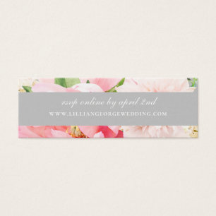 Elegant Blush Floral Wedding Website RSVP