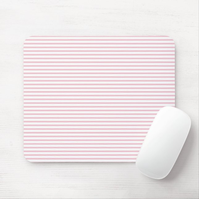 Elegant Blush Gingham Computer Mouse Pad (With Mouse)