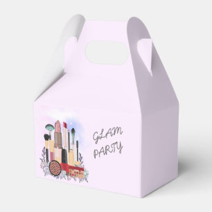 Elegant Blush Girly Pink Makeup Artist Glamour Favor Boxes