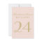 Elegant Blush Gold Wedding Monogram Table Number