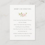 Elegant Blush Green Berries Foliage Jewelry Care Business Card<br><div class="desc">For any further customization or any other matching items,  please feel free to contact me at yellowfebstudio@gmail.com</div>
