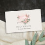 Elegant Blush Grey Sewing Machine Floral Tailor Business Card