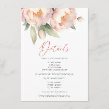 Elegant Blush Peony Watercolor Floral Wedding