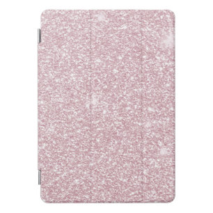 Elegant blush pink abstract trendy girly glitter iPad pro cover