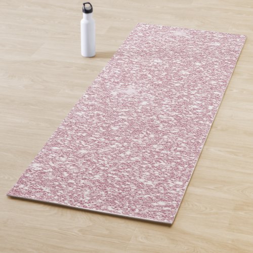 Elegant blush pink abstract trendy girly glitter yoga mat