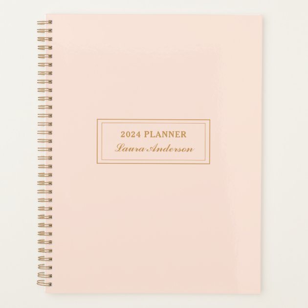 Elegant Blush Pink And Gold 2024 Planner Zazzle   Elegant Blush Pink And Gold 2024 Planner R4149e93312194446945389bec08f9bf0 E38k9 630 