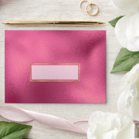 Trendy Faux Glitter Rose Gold Elegant 5x7 Envelope, Zazzle in 2023