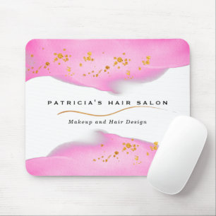 Elegant Blush Pink And Gold Glitter Mouse Pad