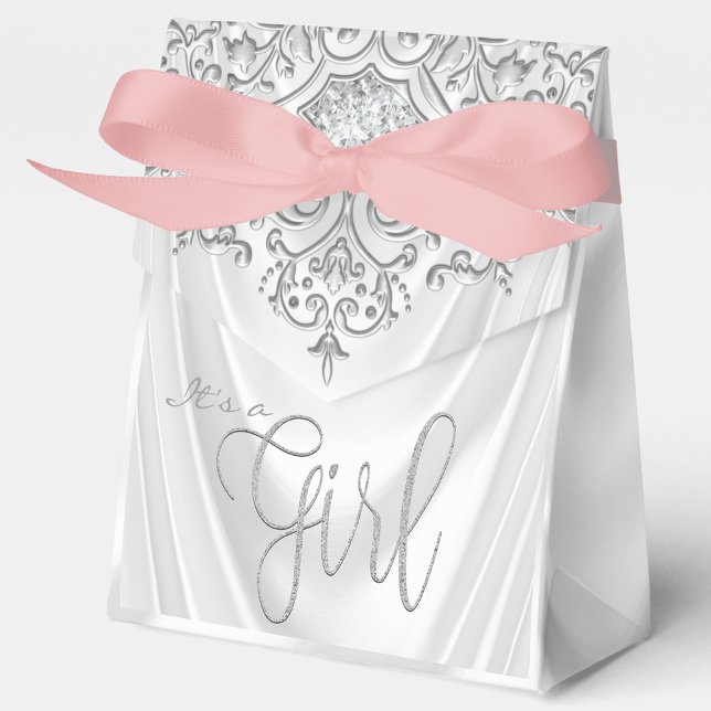 Elegant Blush Pink Baby Shower Favor Boxes (Creator Uploaded)