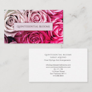 Elegant Blush Pink Business Card