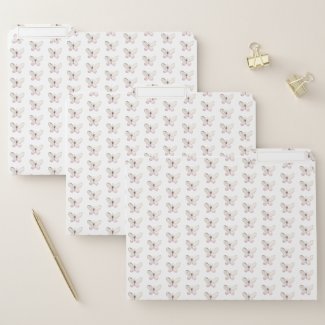 Elegant Blush Pink Butterfly Pattern
