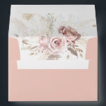 Elegant Blush Pink Dusty Rose Floral Wedding Envelope<br><div class="desc">Elegant Blush Pink Dusty Rose Floral Wedding Envelope. Matching items are available.</div>
