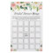 Elegant Blush Pink Floral Bridal Shower Bingo Game