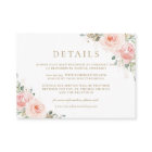 Elegant Blush Pink Floral Gold Wedding Details 