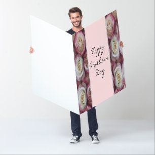 Elegant Blush Pink Floral Mother's Day Big Card
