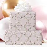 Elegant Blush Pink Floral Peony Monogram Wedding Wrapping Paper<br><div class="desc">Lovely blush pink and ivory floral wrapping paper with a beautiful diamond wreath of pretty and ivory peonies. This chic flower wedding gift wrap features the couple's names personalized in the romantic pattern. Customize this cute wrapping paper for your friends on their special day or use this as a bride...</div>