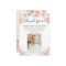 Elegant Blush Pink Floral Photo Funeral Memorial