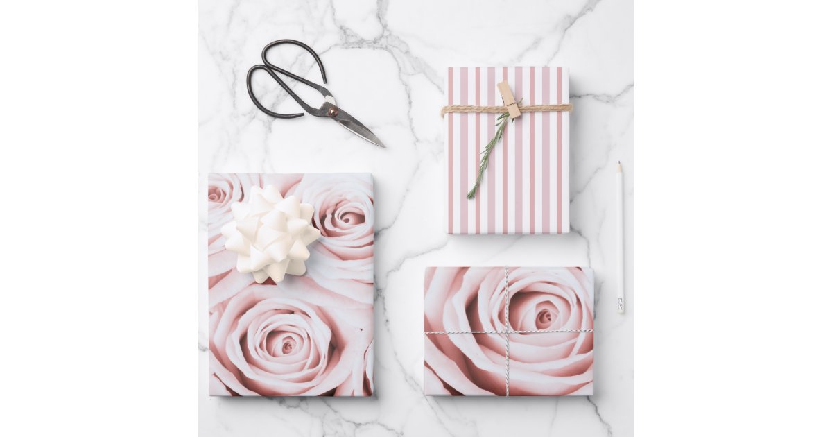 Small Pink Flowers Romantic Girly Cute Floral Wrapping Paper Sheets, Zazzle
