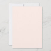 Elegant Blush Pink Flowers | Baby Brunch Invitation (Back)