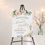 Elegant Blush Pink Flowers Boho Bridal Shower Foam Board<br><div class="desc">Welcome guests to your wedding with Elegant Blush Pink Flowers Boho Bridal Shower Poster,  featuring lush watercolor botanical greenery and white flowers,  with "welcome to our happily ever after, " your names,  and wedding date in a chic mix of modern block and hand lettered calligraphy typefaces.</div>
