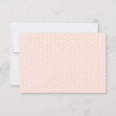 Elegant blush pink flowers RSVP card (Back)