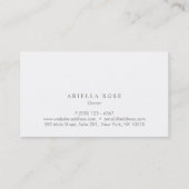 Elegant Blush Pink Luxe Gold Star Pattern Business Card (Back)