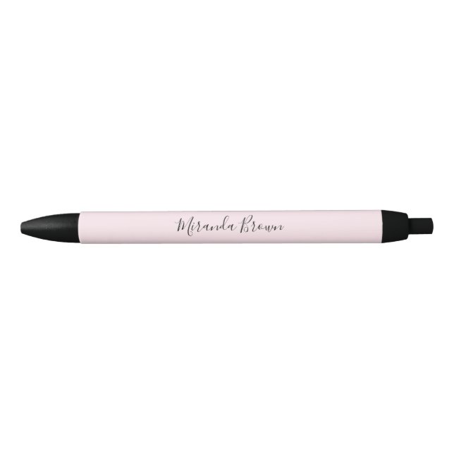 Elegant Blush Pink Minimalist Classy Chic Pen (Front)
