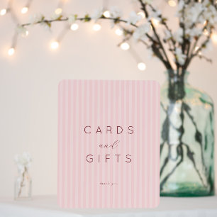 Elegant Blush Pink Minimalist Gratitude Sign