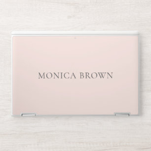 Elegant Blush Pink Minimalist HP Laptop Skin