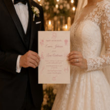 Elegant Blush Pink Minimalist Wedding