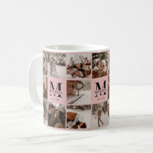Elegant Blush Pink Multi Photo Collage Keepsake
